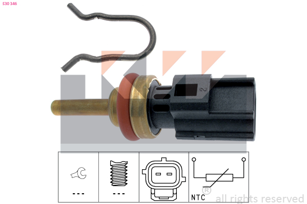 Senzor,temperatura lichid de racire 530 346 KW